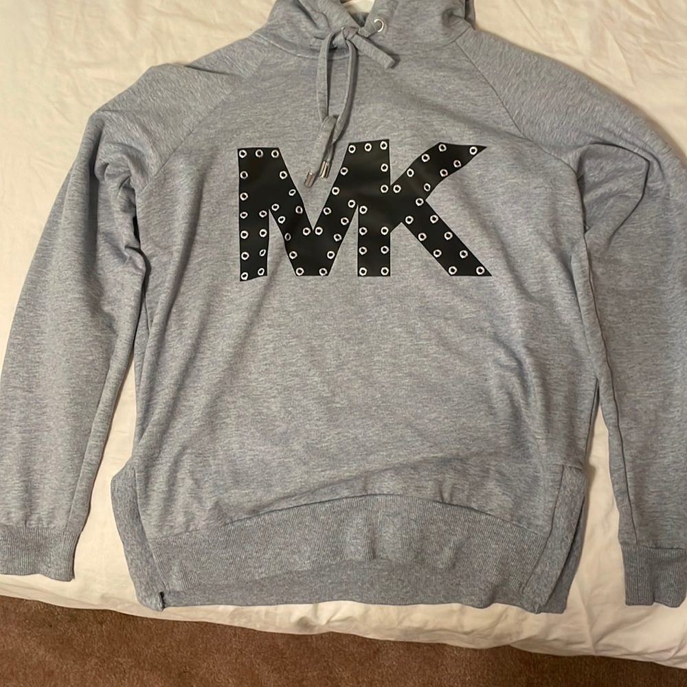 womens grey mk jacket